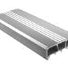 LED dissipatore di calore profilo alluminio SVETOCH con guide guide per strisce LED, schermo protettivo e fissaggio a parete e soffitto