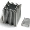 Aluminiumprofil SVETOCH PROFI LED Heatsink für Wärmeabtransport bis zu 600 W/m mit Modulträger der mit variabler Tiefe in das Modul gepresst werden kann.